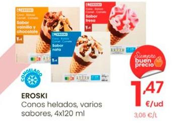 Oferta de Eroski - Conos Helados por 1,47€ en Eroski