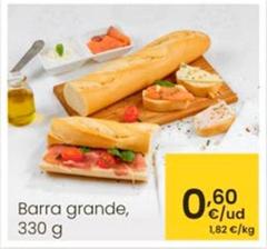 Oferta de Barra Grande por 0,6€ en Eroski
