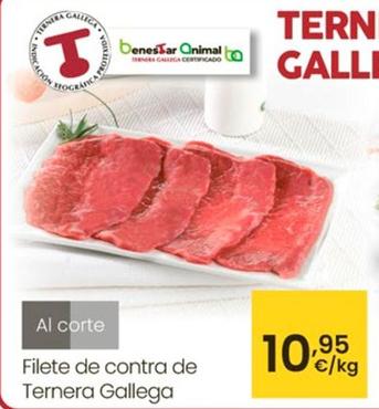 Oferta de Ternera Gallega - Filete De Contra  por 10,95€ en Eroski