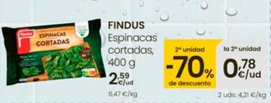 Oferta de Findus - Espinacas Cortadas por 2,59€ en Eroski