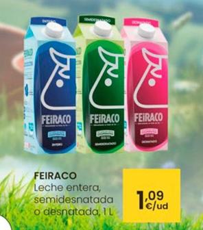 Oferta de Feiraco - Leche Entera, Semidesnatada O Desnatada por 1,09€ en Eroski