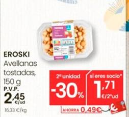 Oferta de Eroski - Avellanas Tostadas por 2,45€ en Eroski