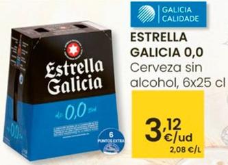 Oferta de Estrella Galicia - 0,0 por 3,12€ en Eroski