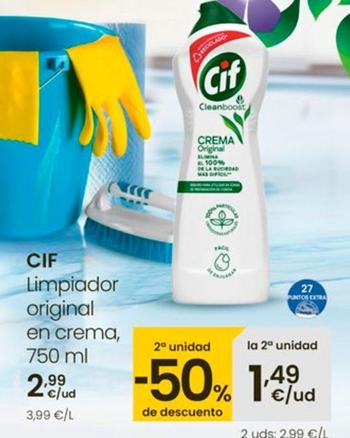 Oferta de Cif - Limpiador Original En Cema por 2,99€ en Eroski