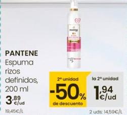 Oferta de Pantene - Espuma Rizos Definidos por 3,89€ en Eroski