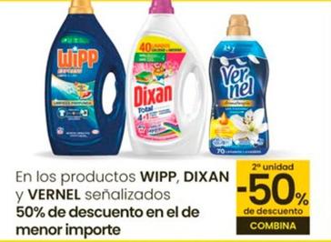Oferta de Dixan - En Los Productos Wipp Y Vernel en Eroski