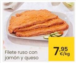 Oferta de Filete Ruso Con Jamón Y Queso por 7,95€ en Eroski