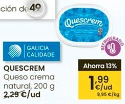 Oferta de Quescrem - Queso Crema Natural por 1,99€ en Eroski