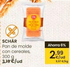Oferta de Schär - Pan De Molde Con Cereales por 2,99€ en Eroski