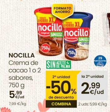 Oferta de Nocilla - Crema De Cacao 1 / 2 Sabores por 5,99€ en Eroski