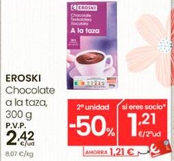 Oferta de Eroski - Chocolate A La Taza por 2,42€ en Eroski