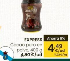 Oferta de Express - Cacao Puro En Polvo por 4,49€ en Eroski