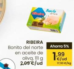 Oferta de Ribeira - Bonito Del Norte En Aceite De Oliva por 1,99€ en Eroski