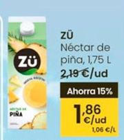 Oferta de Zü - Néctar De Piña por 1,86€ en Eroski