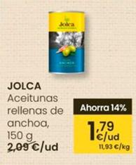 Oferta de Jolca - Aceitunas Rellenas De Anchoa por 1,79€ en Eroski