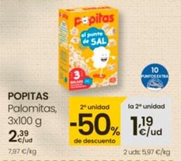 Oferta de Popitas - Palomitas por 2,39€ en Eroski