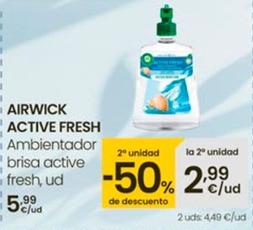 Oferta de Air Wick - Active Fresh por 5,99€ en Eroski