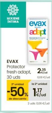 Oferta de Evax - Protector Fresh Adapt por 2,35€ en Eroski