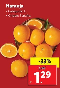 Oferta de Naranja por 1,29€ en Lidl
