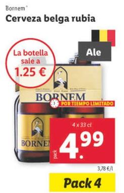 Oferta de Bornem - Cerveza Belga Rubia por 4,99€ en Lidl