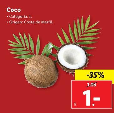 Oferta de Coco por 1€ en Lidl