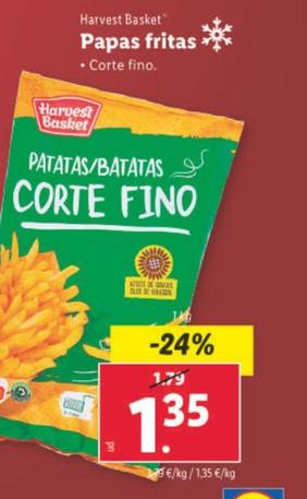 Oferta de Harvest Basket - Papas Fritas por 1,35€ en Lidl