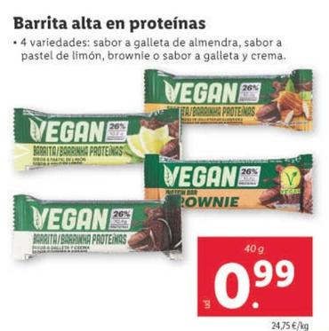 Oferta de Barrita Alta En Proteinas  por 0,99€ en Lidl