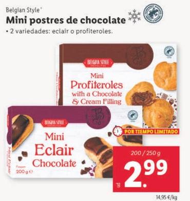 Oferta de Belgian Style - Mini Postres De Chocolate por 2,99€ en Lidl