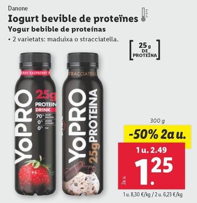 Oferta de Danone - Yogur Bebible De Proteínas por 1,25€ en Lidl