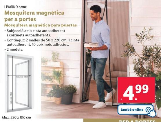 Oferta de Livarno - Mosquietera Magnetica Para Puertas por 4,99€ en Lidl