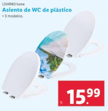 Oferta de LIVARNO Home - Asiento De WC de Plastico por 15,99€ en Lidl