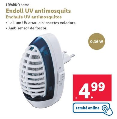 Oferta de Livarno - Enchufe UV Antimosquitos por 4,99€ en Lidl