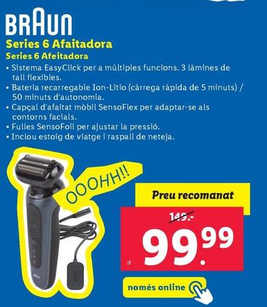 Oferta de Braun - Set 6 Afeitadora por 99,99€ en Lidl