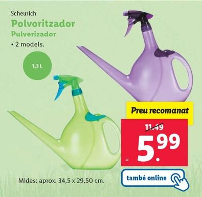 Oferta de Scheurich -  Pulverizador por 6,49€ en Lidl