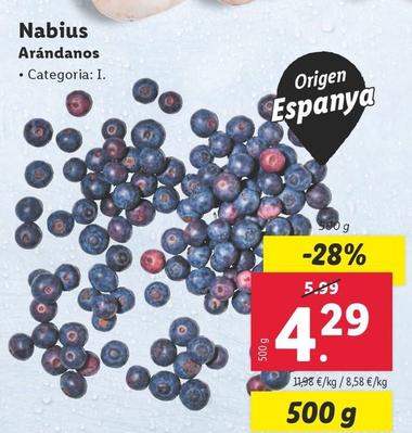 Oferta de Arandanos por 4,29€ en Lidl