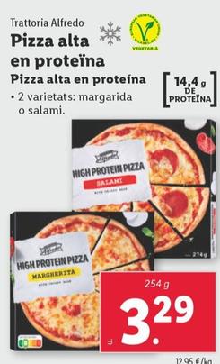 Oferta de Trattoria Alfredo - Pizza Alta En Proteína por 3,29€ en Lidl