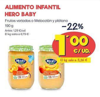 Oferta de Hero - Alimento Infantil Baby por 1€ en Ahorramas