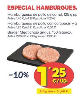Oferta de Especial Hamburguesas por 1,25€ en Ahorramas