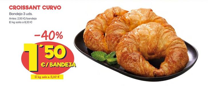 Oferta de Croissant Curvo por 1,59€ en Ahorramas