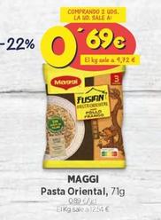 Oferta de Maggi - Pasta Orental por 0,69€ en Ahorramas