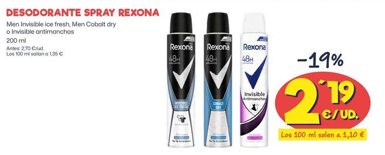 Oferta de Rexona - Desodorante Spray por 2,19€ en Ahorramas