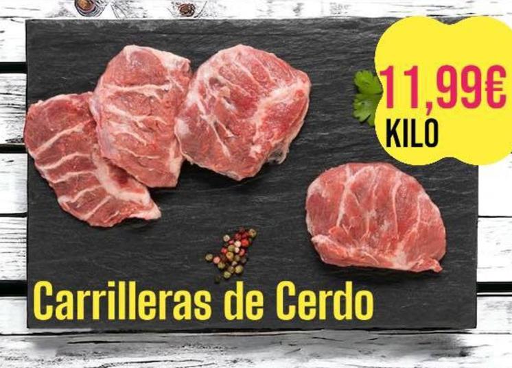 Oferta de Carrilleras de cerdo por 11,99€ en Supermercados Extremadura