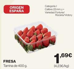 Oferta de Fresas por 1,69€ en El Corte Inglés