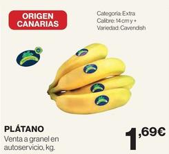 Oferta de Plátanos de Canarias por 1,69€ en El Corte Inglés