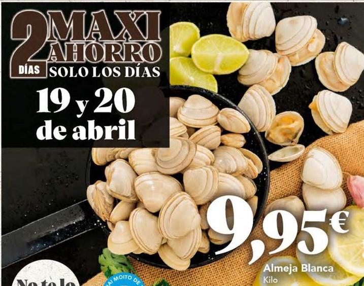 Oferta de Almeja Blanca por 9,95€ en Gadis