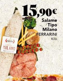 Oferta de Ferrarini - Salame Tipo Milano por 15,9€ en Gadis