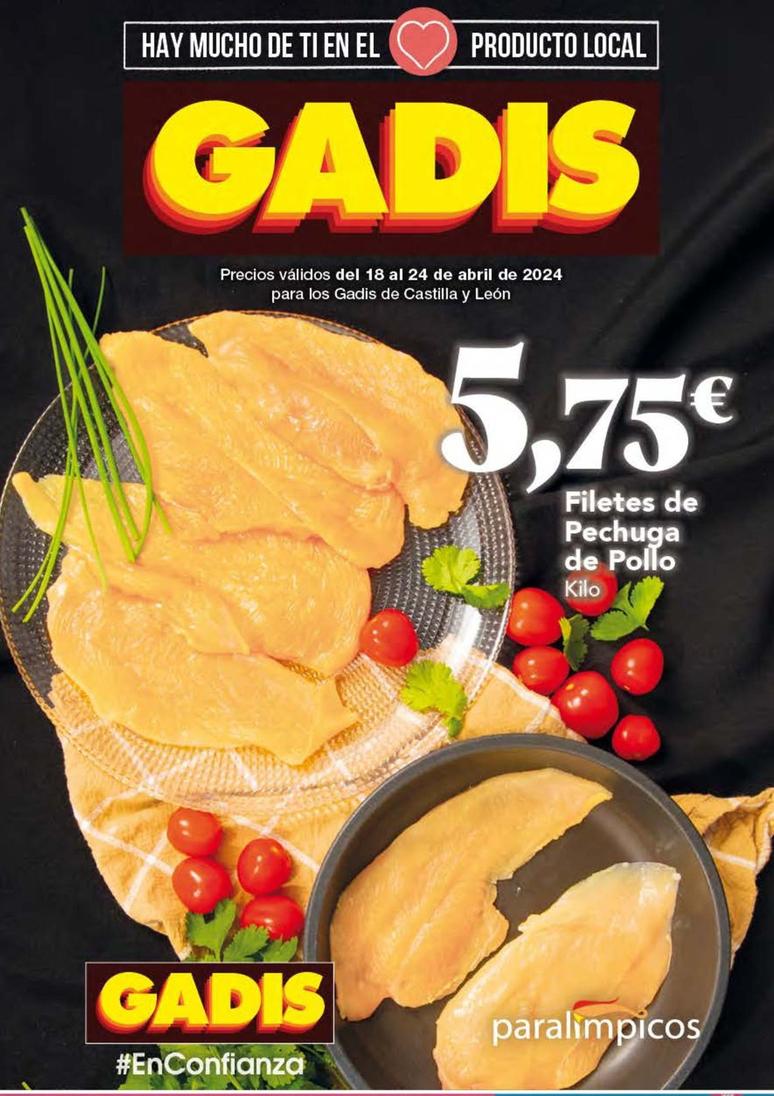 Oferta de Filetes de ternera por 5,75€ en Gadis