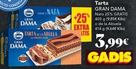 Oferta de Tartas por 3,99€ en Gadis