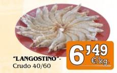 Oferta de Langostino Crudo por 6,49€ en Congelados Copos