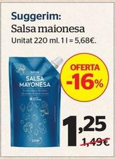 Oferta de Salsa Maionesa por 1,25€ en La Sirena